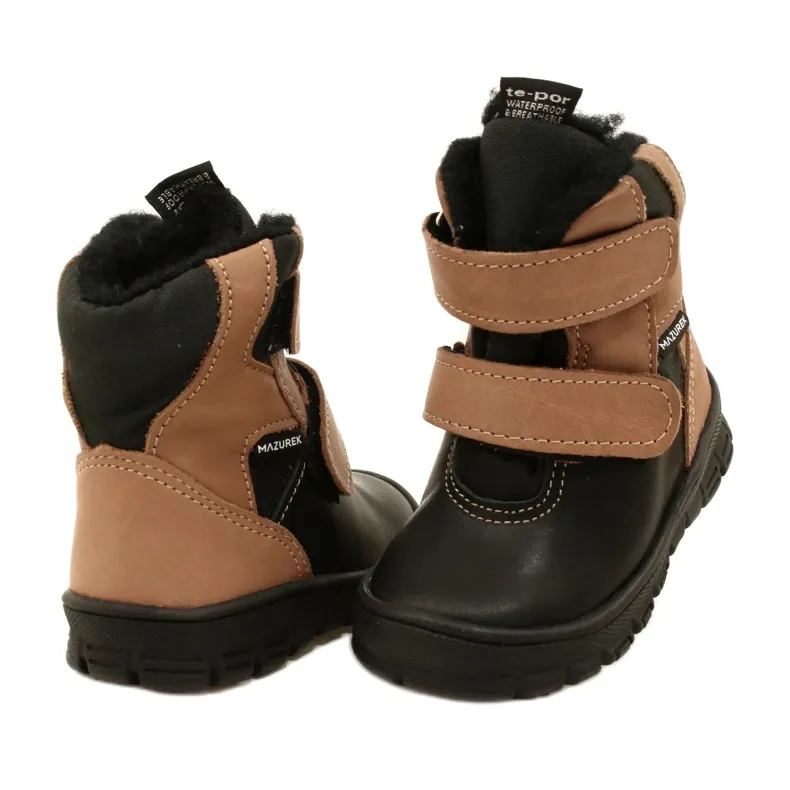 TE-POR Mazurek 1351 Waterproof Snow Boots black