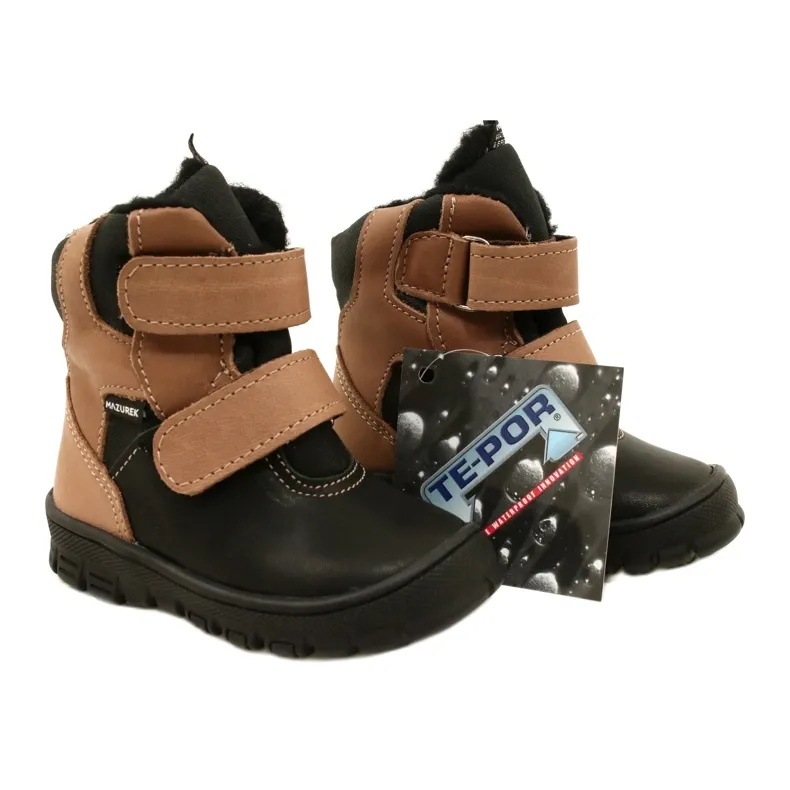 TE-POR Mazurek 1351 Waterproof Snow Boots black