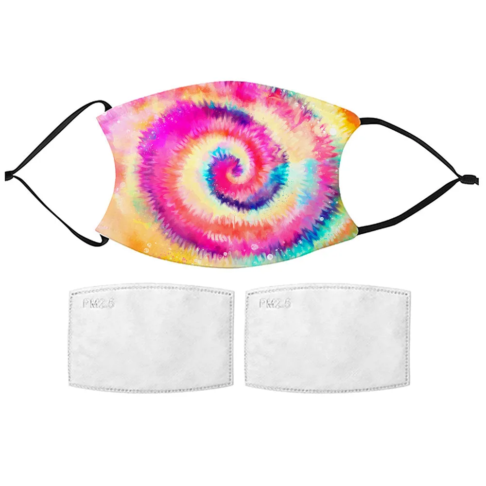 Tie Dye Swirl Face Mask