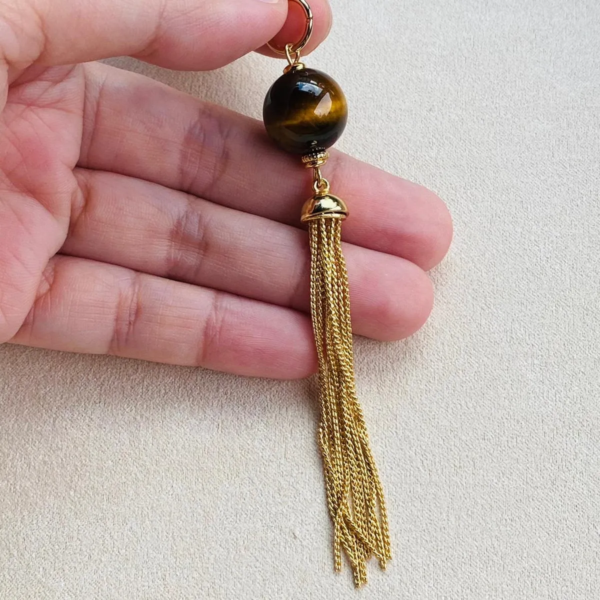 Tigereye Tassel Pendant