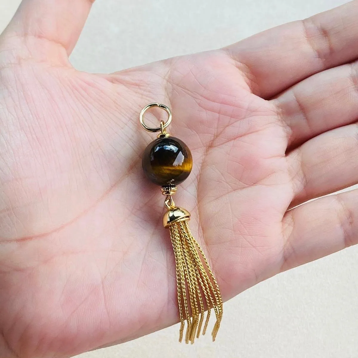 Tigereye Tassel Pendant