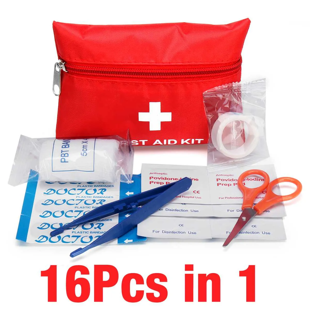 Trousse de premiers secours / mini sac d'urgence pour le camping 16 à 300 pièces BearHo - First Aid Kit