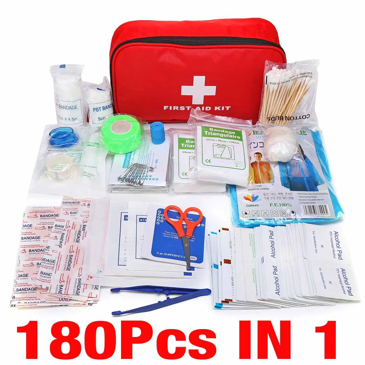 Trousse de premiers secours / mini sac d'urgence pour le camping 16 à 300 pièces BearHo - First Aid Kit