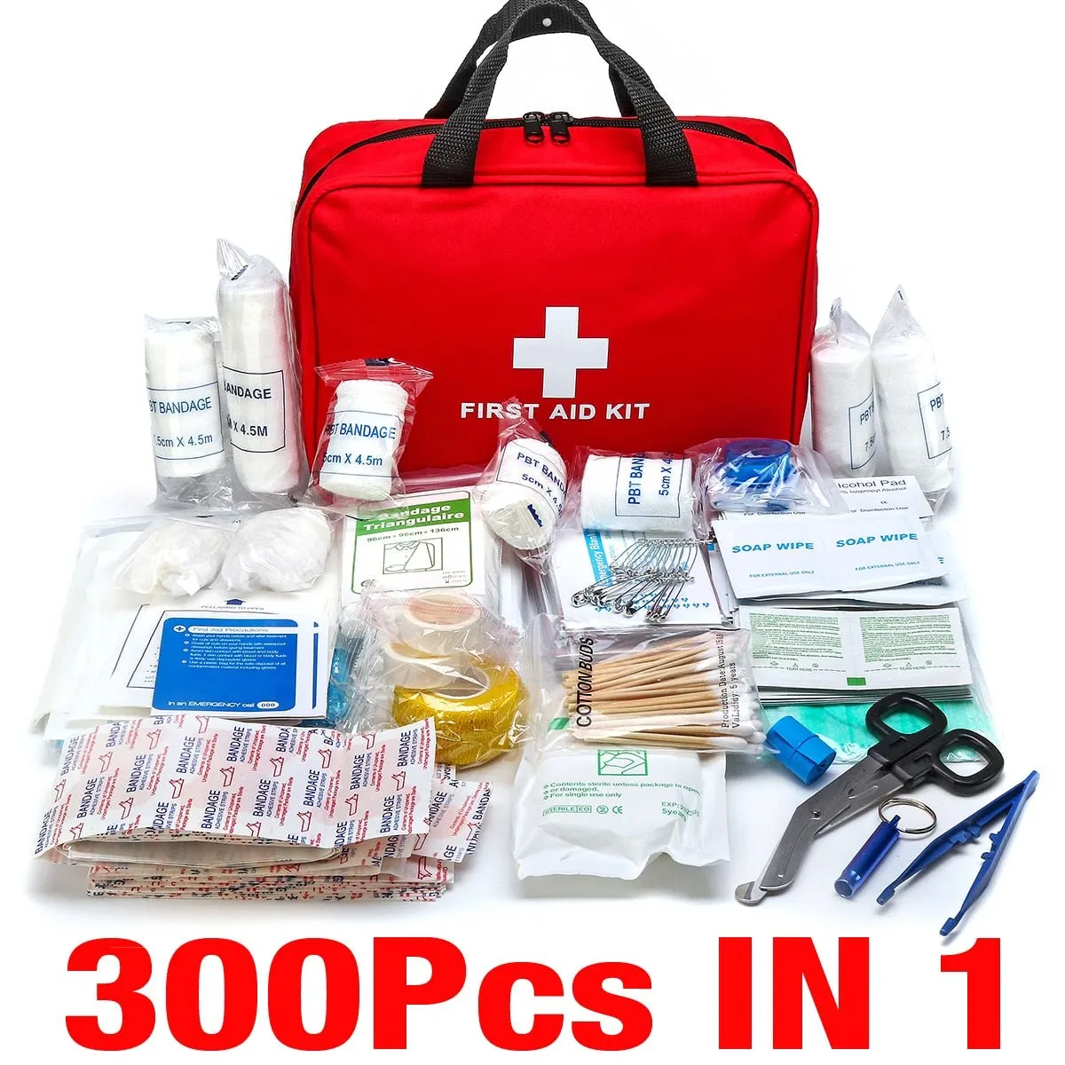 Trousse de premiers secours / mini sac d'urgence pour le camping 16 à 300 pièces BearHo - First Aid Kit