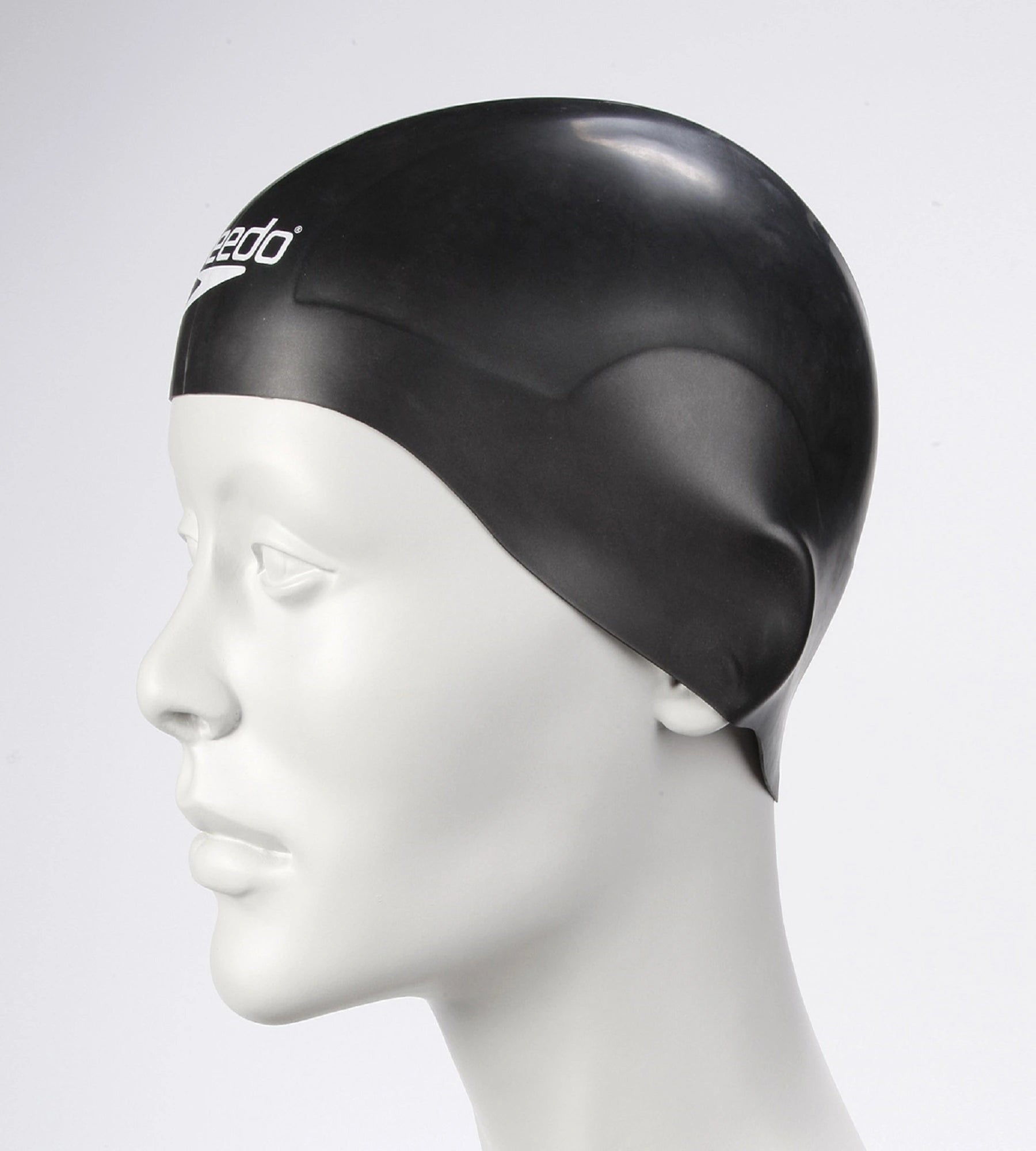 Unisex Adult Aqua V Swim Cap - Black Black