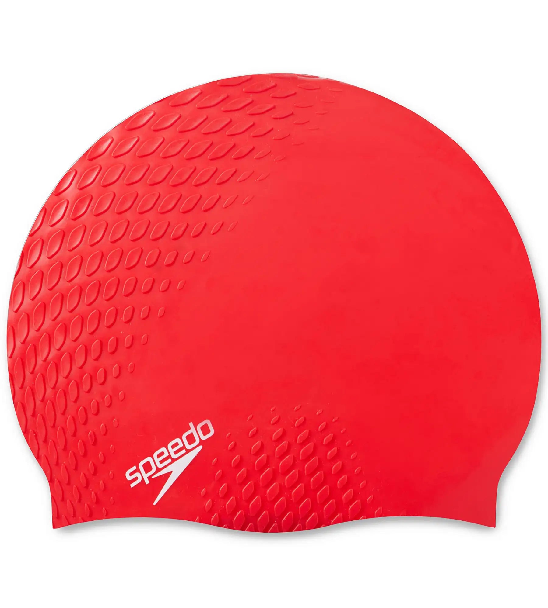 Unisex Adult Bubble Active + Swim Cap - Red Red