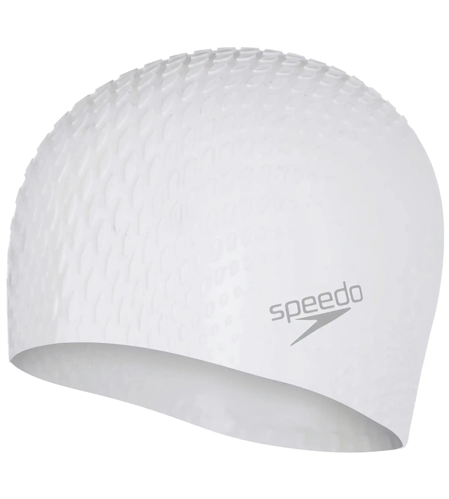 Unisex Adult Bubble Active + Swim Cap - White White