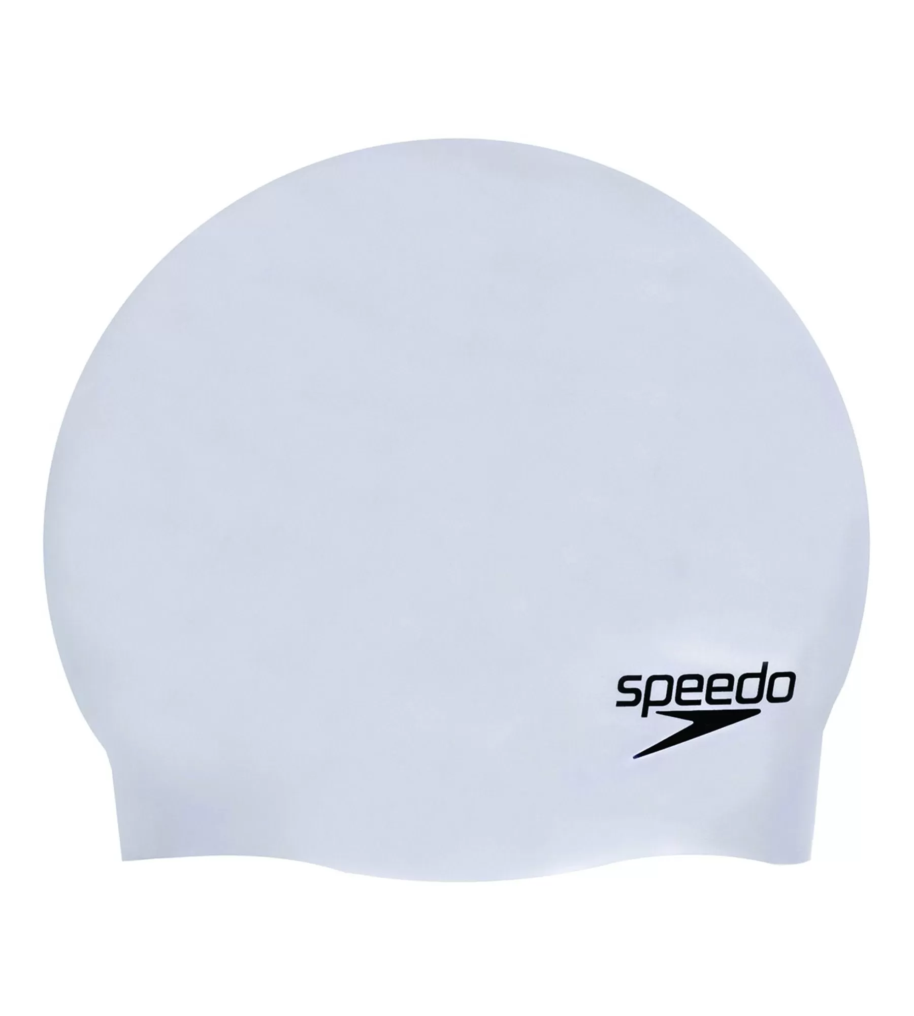 Unisex Adult Moulded Silicone Swim Cap - Grey