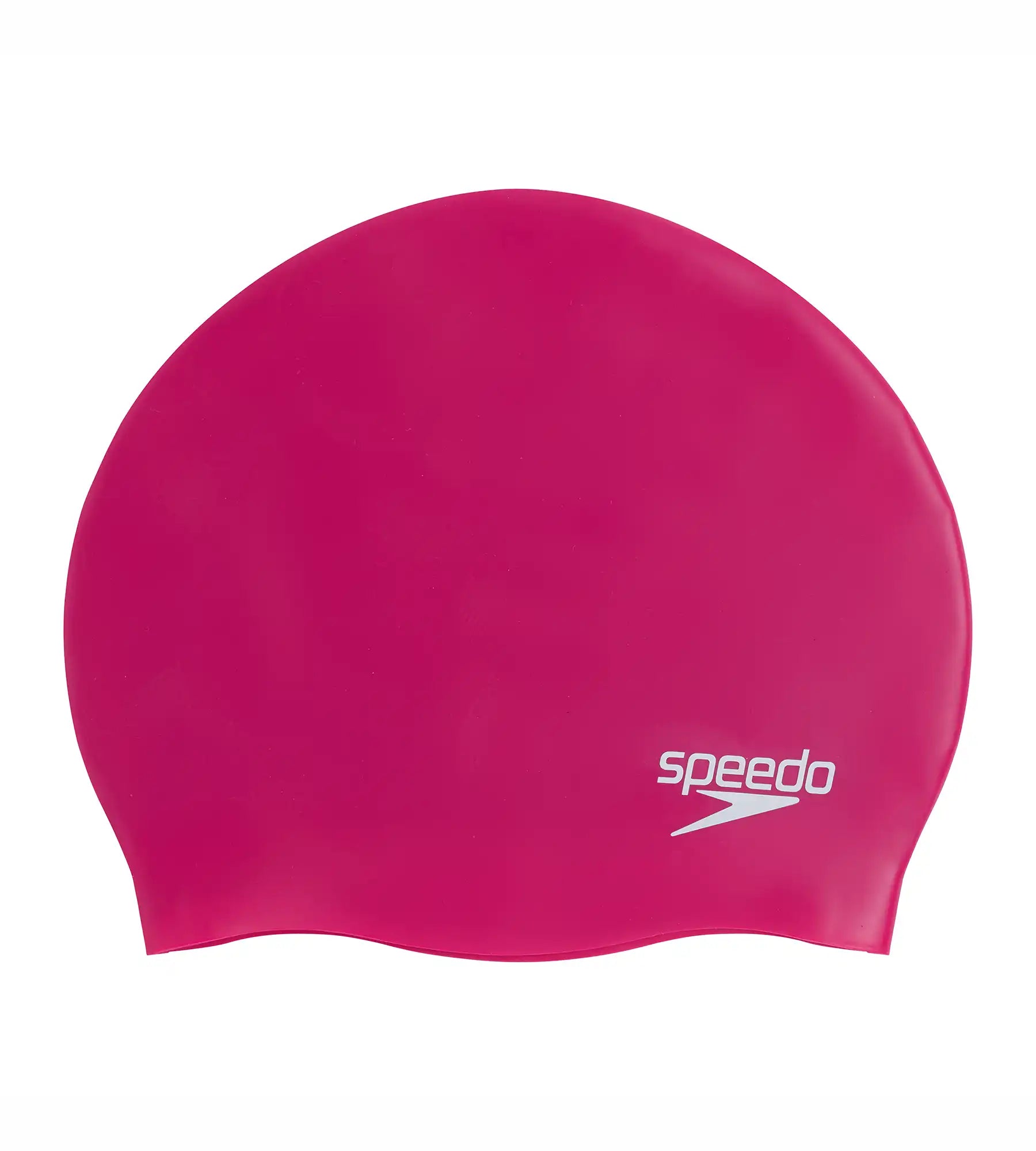 Unisex Adult Moulded Silicone Swim Cap - Purple