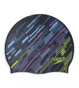 Unisex Adult Reversible Swim Cap - Silver & Orange