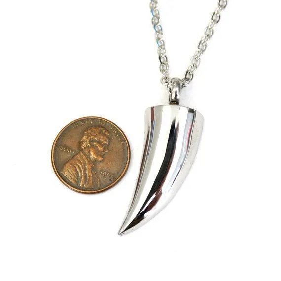 Wolf Tooth Necklace Urn Cremation