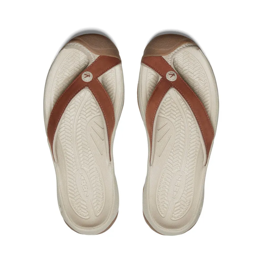 Women's Waimea Leather Flip-Flop  |  Sorrel Horse/Plaza Taupe