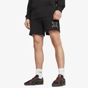 x ONE PIECE SHORTS 'BLACK'